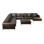 Gigantesque canap� modulable cuir design 12 places.