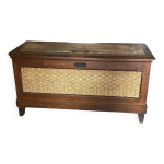 Glacire ancienne coffre en bois et zinc