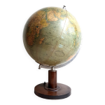 Globe terrestre art déco verre éclairant par columbus verlag, allemagne vintage des années 30 Globe terrestre art déco verre éclairant par columbus verlag, allemagne vintage des années 30