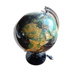 Globe terrestre lumineux anne 1970