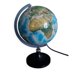 Globe terrestre lumineux italie ann�es 80