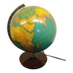 Globe terrestre lumineux vintage jro wechselbid, france