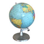 Globe terrestre vintage annes 60