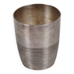 Gobelet timbale mtal argente christofle modle ondulation luc lanel