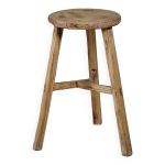 Gong - tabouret ancien chinois en orme n2