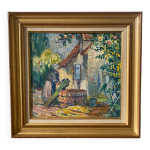 Gouache école du xxeme siècle Gouache école du xxeme siècle