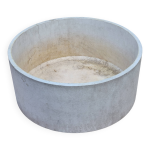 Grand bac rond en matriau composite pour jardin, 53 cm de diamtre et 25 cm de hauteur