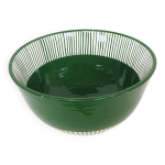 Grand bol - palme bordure vert