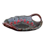 Grand bol vintage franais en faence de vallauris avec deux anses