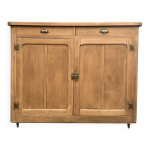 Grand buffet parisien billot et charni�res papillons bois brut 1930