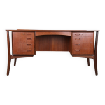 Grand bureau danois en teck, double face, par svend aage madsen pour h. p hansen 1960.