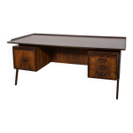 Grand bureau indpendant en palissandre du milieu du sicle, danemark, annes 1960
