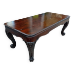 Grand bureau style louis xv en acajou, 19eme sicle