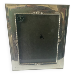 Grand cadre photo mtal argent