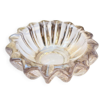 Grand cendrier en verre moulé art déco pierre d avesn vide - poche art déco Grand cendrier en verre moulé art déco pierre d avesn vide - poche art déco