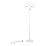 Grand lampadaire, 4 branches termin�es par des opalines, par eva ren�e nele pour temde leuchten 1960