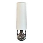 Grand lampadaire en cramique de lave grasse brown par richard essig, annes 1960, allemagne