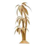 Grand lampadaire cocotier / palmier en rotin