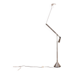 Grand lampadaire italien  zelig terra  en acier par walter monici pour lumina 1980.
