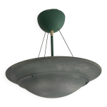 Grand luminaire lustra suspension vintage grande vasque verte translucide - sce made in france Grand luminaire lustra suspension vintage grande vasque verte translucide - sce made in france