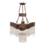 Grand lustre art dco