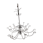 Grand lustre en fer forg