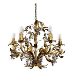 Grand lustre italien hollywood regency par hans kögl Grand lustre italien hollywood regency par hans kögl