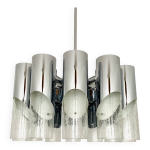 Grand lustre en verre de glace