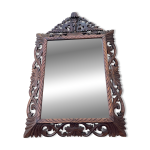 Grand miroir ancien cadre bois sculpt ajour
