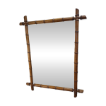 Grand miroir bambou en merisier 10076cm