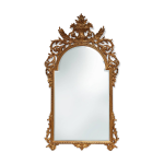 Grand miroir baroque dor du xxe sicle par deknudt, belgique