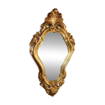 Grand miroir en bois et stuk dor style louis xv