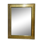 Tr�s grand miroir deknudt avec cadre en imitation feuille d'or, ann�es 1980. belgique