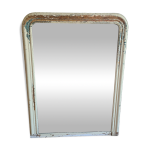 Grand miroir shabby chic louis - philippe 139  106 cm charme d antan