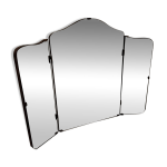 Grand miroir triptyque art d�co