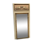 Grand miroir trumeau ancien  dcor de chevaux ails - 214 x 100