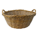 Grand panier corbeille en rotin vintag