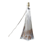 Grand pied de lampe vintage en cristal Grand pied de lampe vintage en cristal