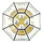 Grand plafonnier / encastré en verre du milieu du siècle, provenant de limbourg, allemagne, années 1960 ... Grand plafonnier / encastré en verre du milieu du siècle, provenant de limbourg, allemagne, années 1960 ...