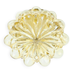 Grand plafonnier en verre ambré à bulles par helena tynell pour limburg, années 1960 Grand plafonnier en verre ambré à bulles par helena tynell pour limburg, années 1960