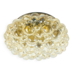 Grand plafonnier / plafonnier en verre à bulles ambré par helena tynell pour limburg, allemagne, années ... Grand plafonnier / plafonnier en verre à bulles ambré par helena tynell pour limburg, allemagne, années ...
