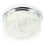 Grand plafonnier en verre en forme de fleur du milieu du siècle, limbourg, années 1970 Grand plafonnier en verre en forme de fleur du milieu du siècle, limbourg, années 1970