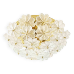 Grand plafonnier en verre de murano et laiton de style mid - century par ernst palme, allemagne, ann�es ...