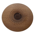 Grand plat ou, corbeille � fruit fum� vintage