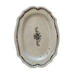 Grand plat en faience ancienne