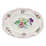 Grand plat en fa�ence de lun�ville mod�le r�verb�re