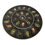 Grand plat  hutre, coquillages henriot quimper