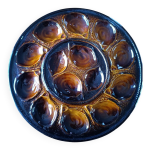 Grand plat  hutres en faence