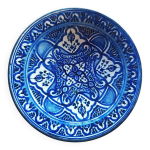 Grand plat marocain ou jatte terre cuite diamtre 42 cm