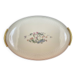 Grand plat oblong ancienne fabrique royale limoges sign d'artois 49 cm